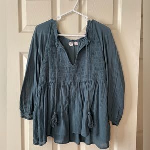 Melrose and Market Blue Blouse